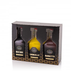 Liquori (Nocino, Limoncello, Amaretto) in pack da 3